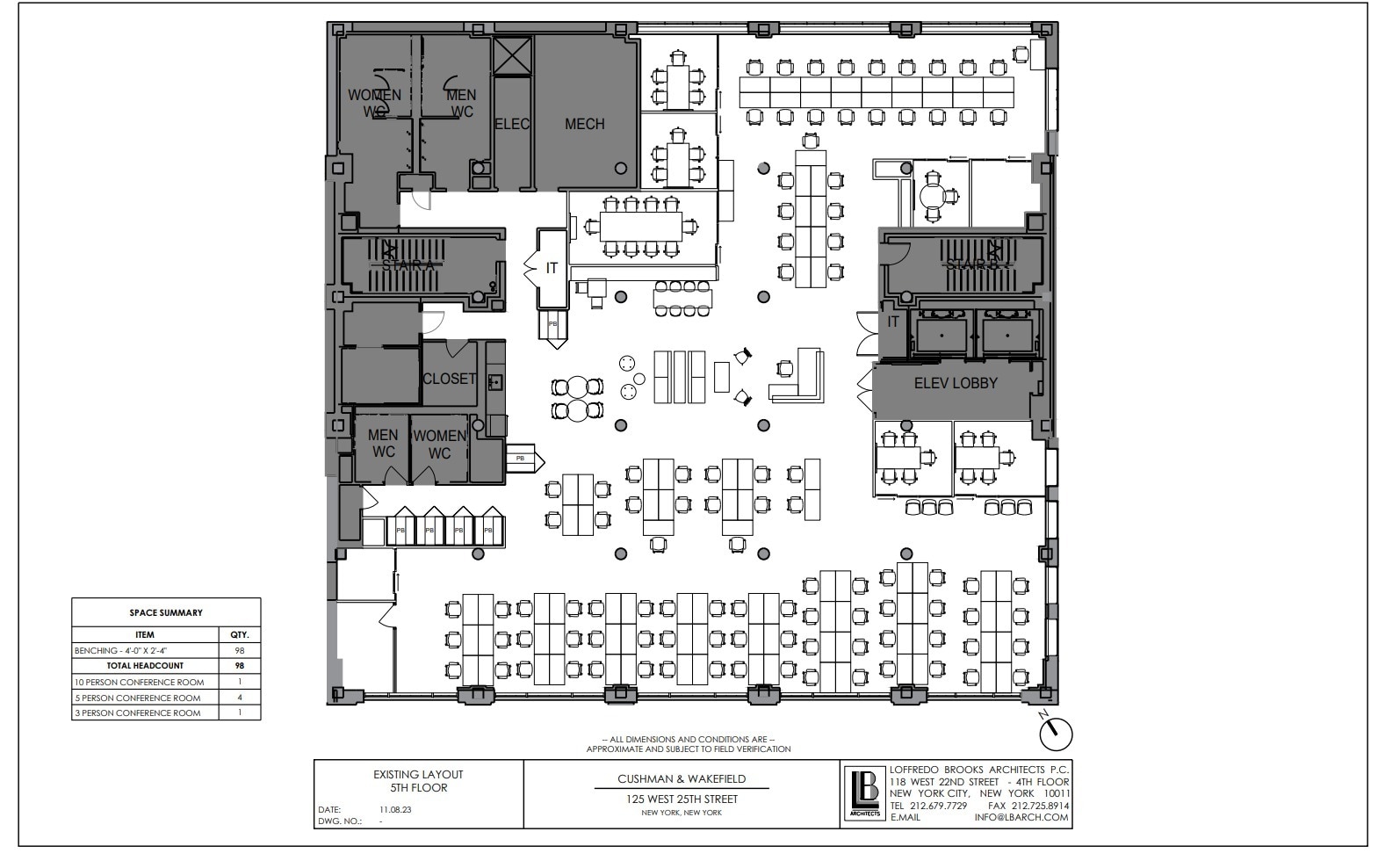 125 W 25th St, New York, NY à louer Plan d’étage– Image 1 sur 1