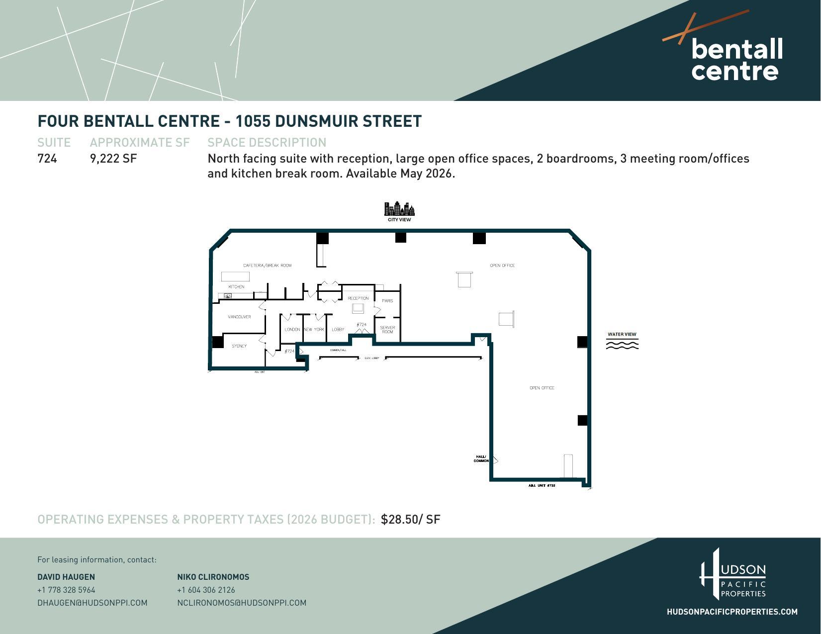1055 Dunsmuir St, Vancouver, BC à louer Plan d’étage– Image 1 sur 1