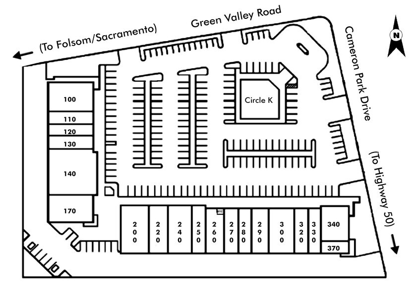 2650 Cameron Park Dr, Cameron Park, CA à louer - Plan de site – Image 2 sur 2