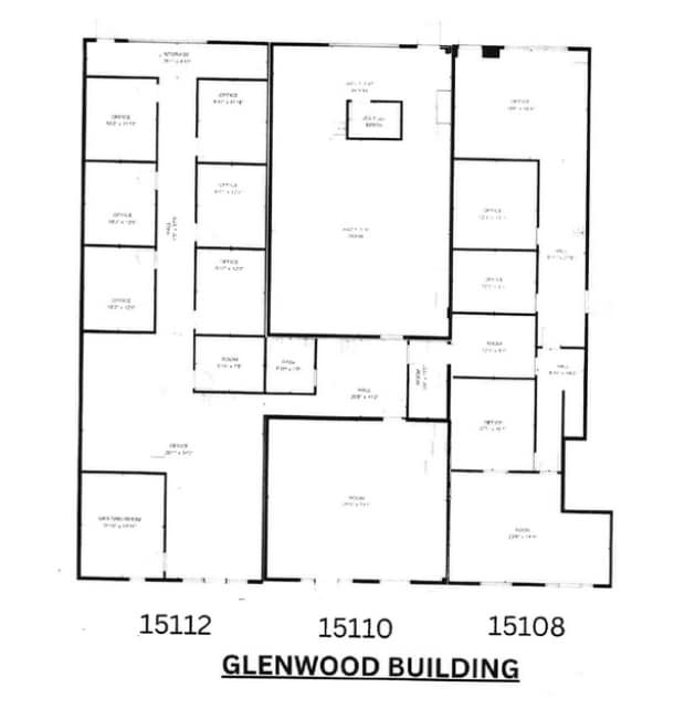 15106-15118 Glenwood St, Overland Park, KS à louer Plan d’étage– Image 1 sur 1