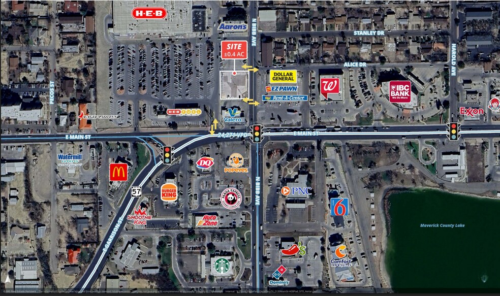 2135 E Main St, Eagle Pass, TX à louer - Aérien – Image 2 sur 3