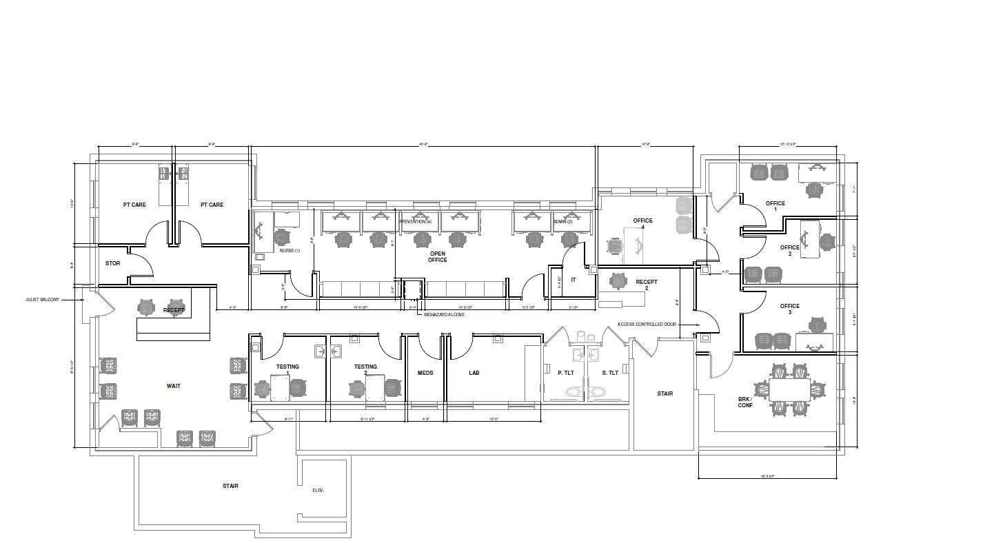 1110 Central Ave, Saint Petersburg, FL à louer Plan d’étage– Image 1 sur 1