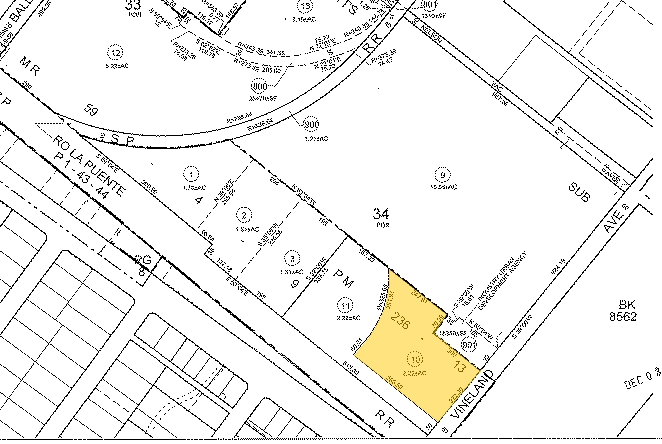 125 N Vineland Ave, City Of Industry, CA à louer - Plan cadastral – Image 2 sur 2