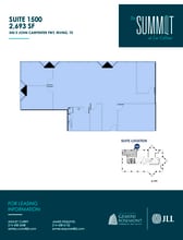 545 E John Carpenter Fwy, Irving, TX à louer Plan d’étage– Image 1 sur 1