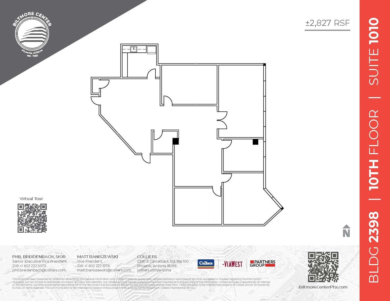 2398 E Camelback Rd, Phoenix, AZ à louer Plan d’étage– Image 1 sur 1