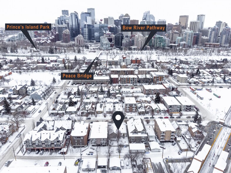 918 3 Av NW, Calgary, AB à vendre - Aérien – Image 1 sur 1