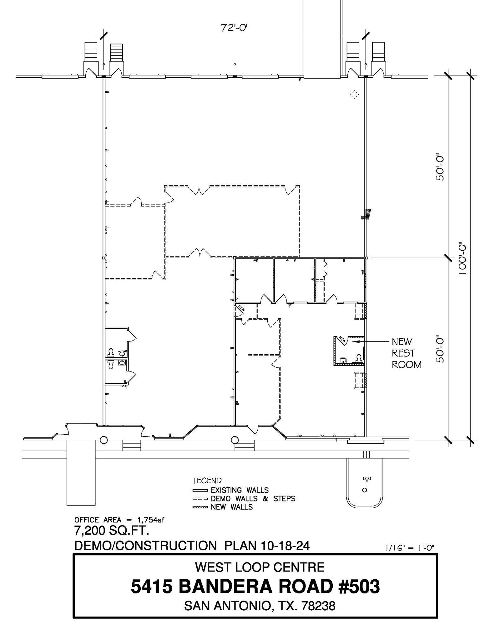 5407-5419 Bandera Rd, San Antonio, TX à louer Plan d’étage– Image 1 sur 1