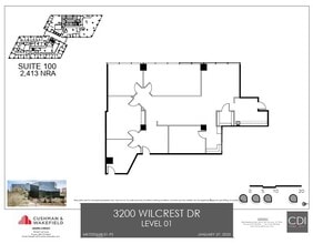 3200 Wilcrest Dr, Houston, TX à louer Plan d’étage– Image 1 sur 1