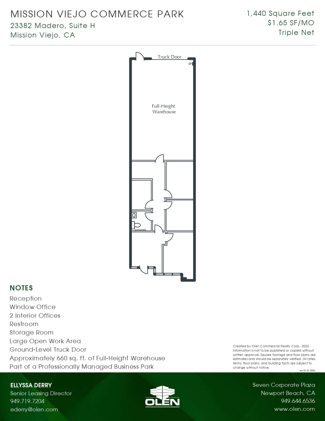23382 Madero, Mission Viejo, CA à louer Plan d’étage– Image 1 sur 1