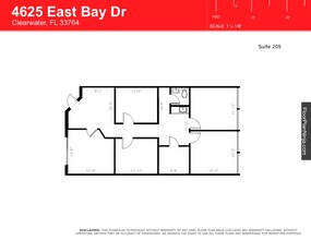 4625 East Bay Dr, Clearwater, FL à louer Plan d’étage– Image 1 sur 6