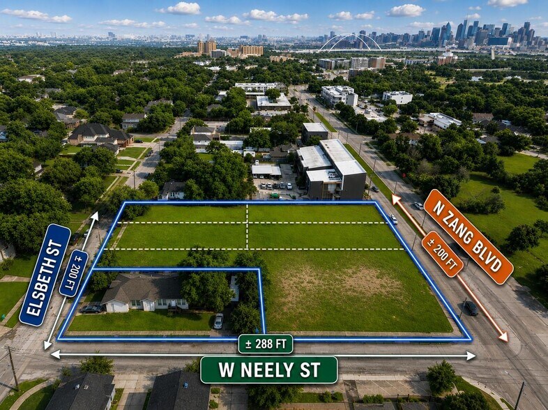 1.402 Acres N Zang Blvd, Dallas, TX à vendre - Photo de l’immeuble – Image 1 sur 12
