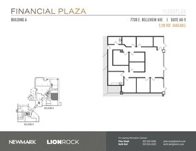 7730 E Belleview Ave, Greenwood Village, CO à louer Plan d’étage– Image 1 sur 2