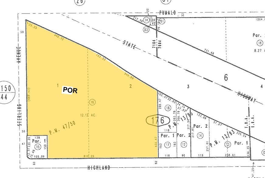 2100-2130 E Highland Ave, San Bernardino, CA à louer - Plan cadastral – Image 2 sur 15