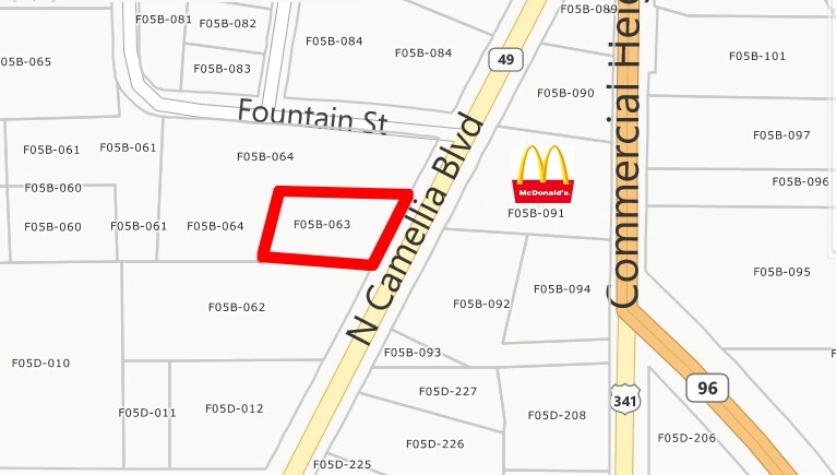 215 N Camellia Blvd, Fort Valley, GA à vendre - Plan cadastral – Image 3 sur 6