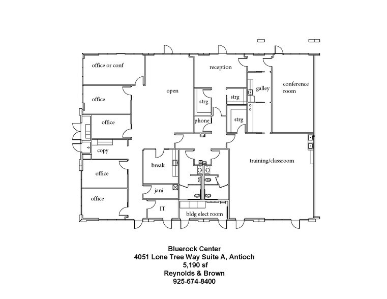 4041-4053 Lone Tree Way, Antioch, CA à louer - Plan d’étage – Image 2 sur 9