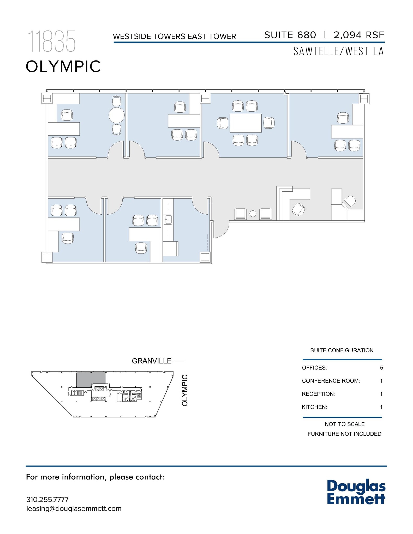 11845 W Olympic Blvd, Los Angeles, CA à louer Plan d’étage– Image 1 sur 1