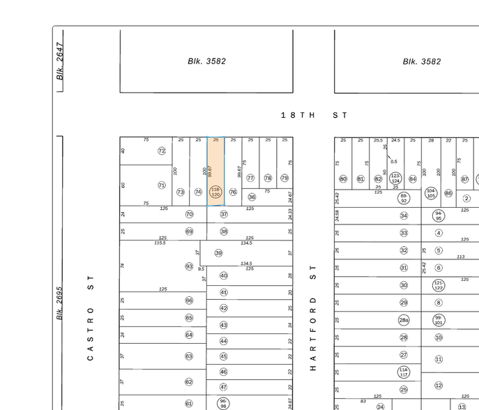 4071 18th St, San Francisco, CA à vendre - Plan cadastral – Image 2 sur 2