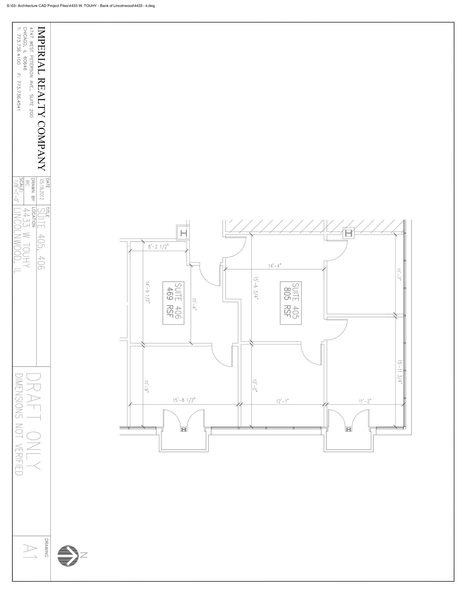 4433 W Touhy Ave, Lincolnwood, IL à louer Plan de site– Image 1 sur 1