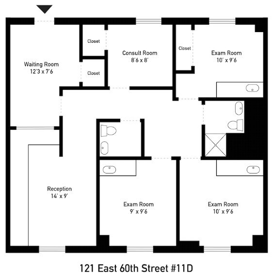 121 E 60th St, New York, NY 10022 - Lot 11D -  - Plan d’étage - Image 1 of 6