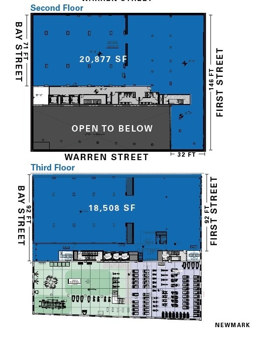 130 Bay St, Jersey City, NJ à louer Plan d’étage– Image 1 sur 2