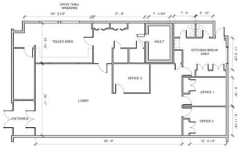 44-52 Sudbrook Ln, Pikesville, MD à louer Plan d’étage– Image 1 sur 1