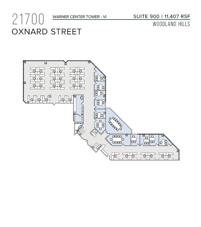 21600 Oxnard St, Woodland Hills, CA à louer Plan d’étage– Image 1 sur 1