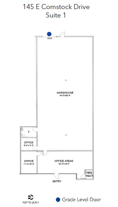 145 E Comstock Dr, Chandler, AZ à louer Plan d’étage– Image 1 sur 1