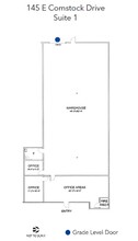 145 E Comstock Dr, Chandler, AZ à louer Plan d’étage– Image 1 sur 1