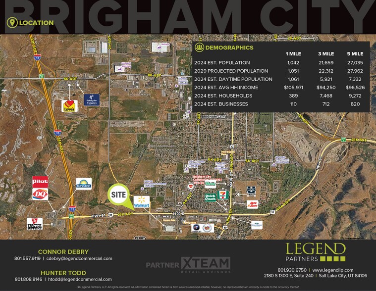 1050 W 1100 S, Brigham City, UT à vendre - Aérien – Image 3 sur 3
