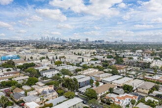 5912 Willoughby Ave, Los Angeles, CA - Vue aérienne vue de carte