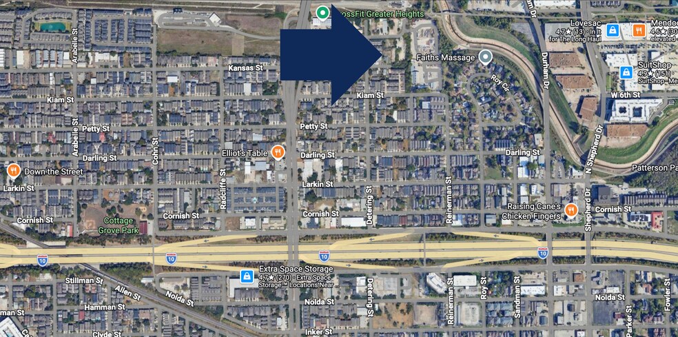 5223 Egbert St, Houston, TX à louer - Aérien – Image 2 sur 2
