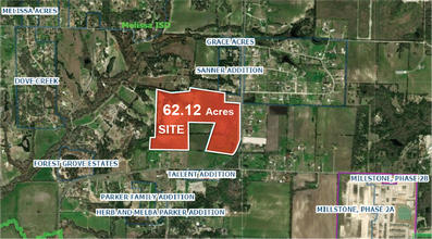 Farm to Market 2933 & CR 412, McKinney, TX - VUE AÉRIENNE  vue de carte