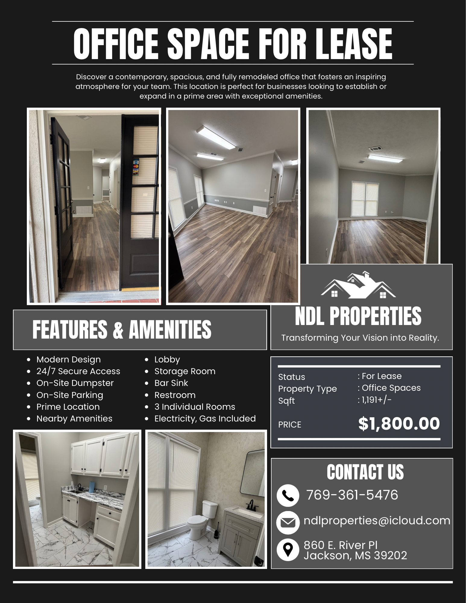 860 E River Pl, Jackson, MS à louer Photo intérieure– Image 1 sur 2