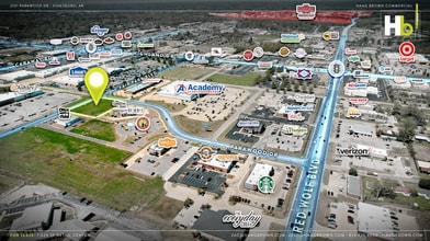 Corner of Fair Park Blvd. & Parkwood Dr, Jonesboro, AR - VUE AÉRIENNE  vue de carte
