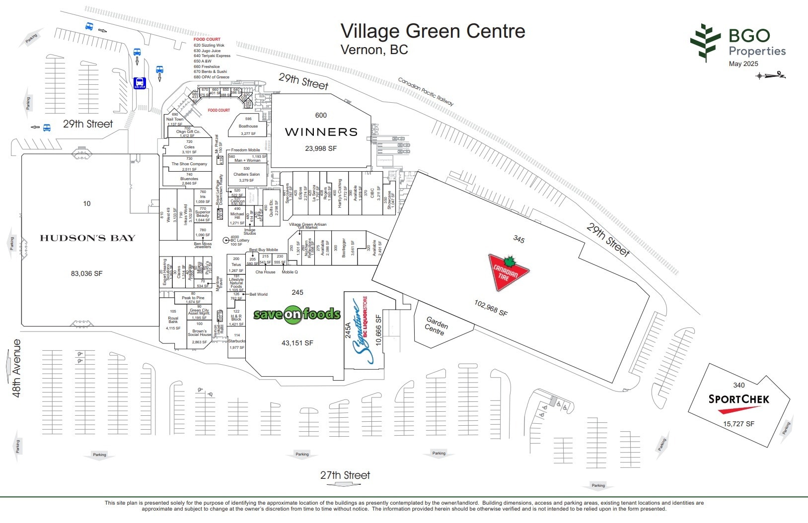 4900 27th St, Vernon, BC à louer Plan d’étage– Image 1 sur 1