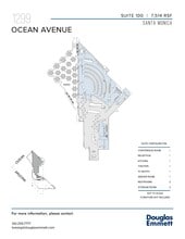 1299 Ocean Ave, Santa Monica, CA à louer Plan d’étage– Image 1 sur 1