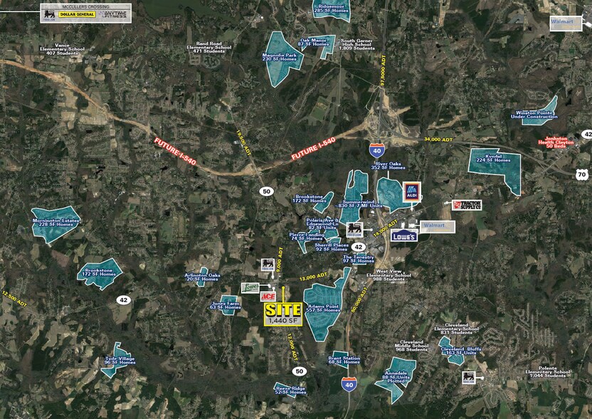 NC-42, Garner, NC à louer - Aérien – Image 3 sur 3