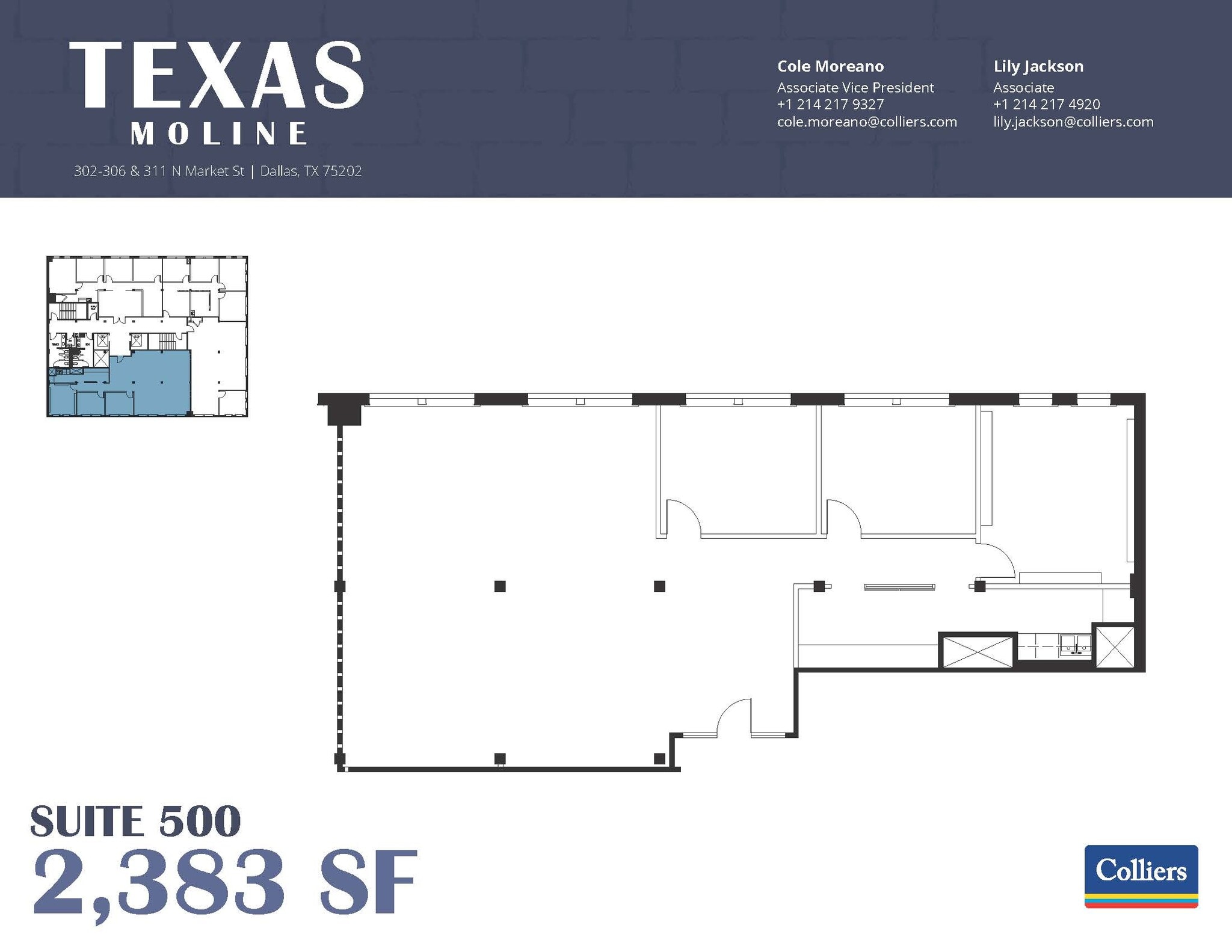 302-306 N Market St, Dallas, TX à louer Plan d’étage– Image 1 sur 1