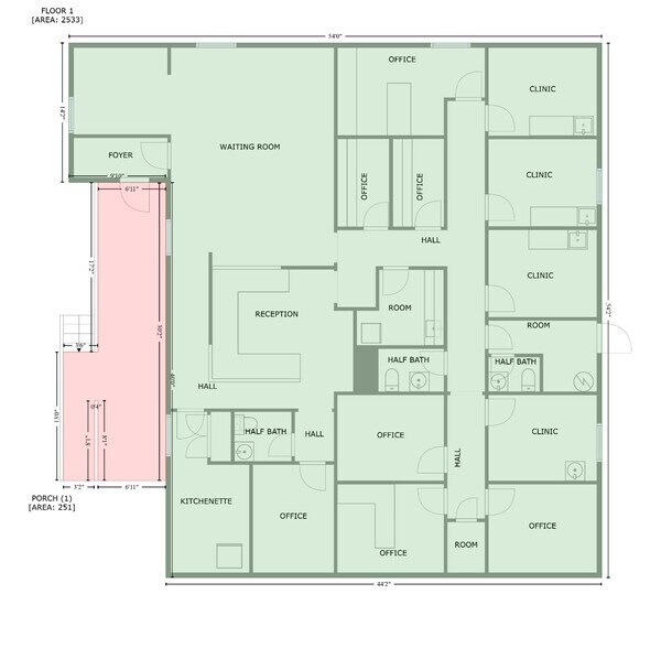 8694 Commerce Dr, Easton, MD à louer - Plan d’étage type – Image 2 sur 2