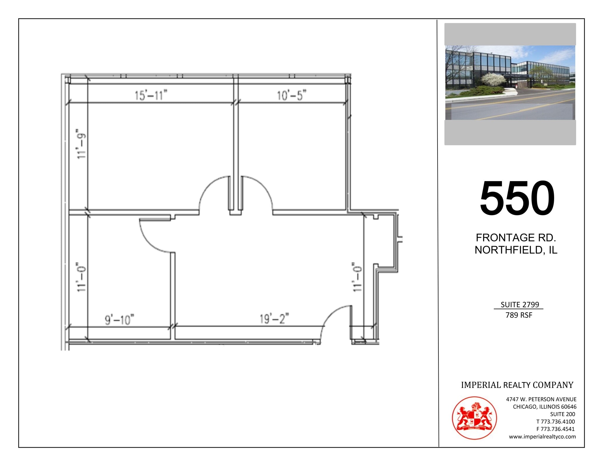 540-550 W Frontage Rd, Northfield, IL à louer Plan de site– Image 1 sur 5