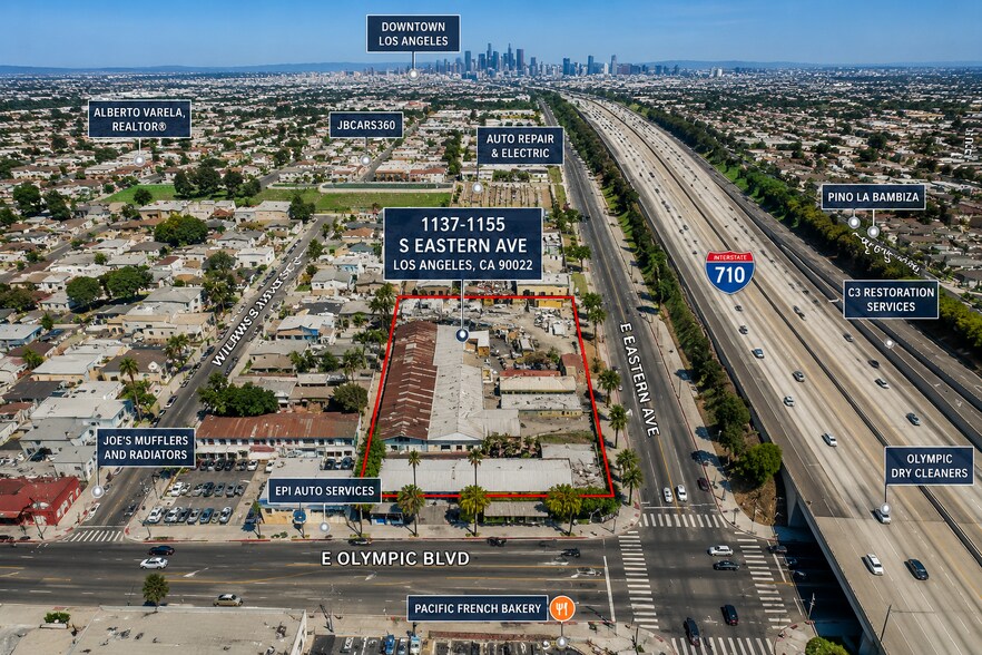 1137-1155 S Eastern Ave, Los Angeles, CA à vendre - Aérien – Image 1 sur 5