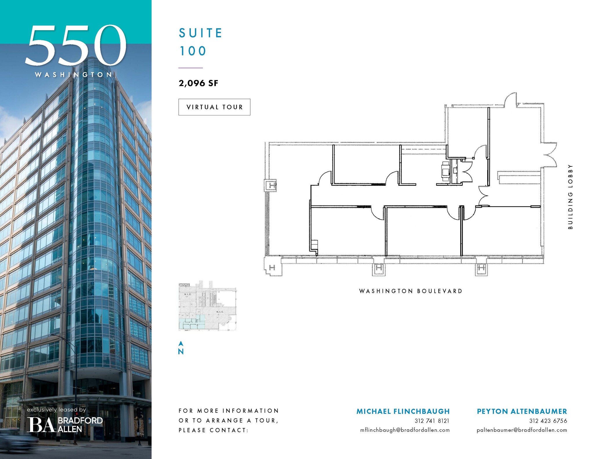 550 W Washington Blvd, Chicago, IL à louer Plan d’étage– Image 1 sur 4