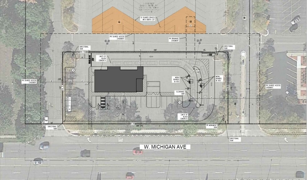 1860 W Michigan Ave, Jackson, MI à louer - Plan de site – Image 2 sur 2