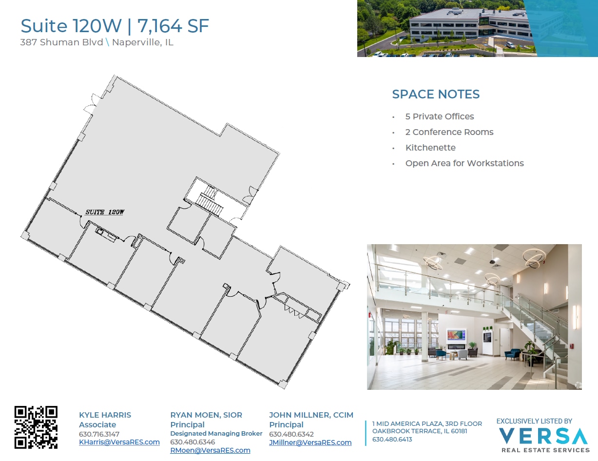 387 Shuman Blvd, Naperville, IL à louer Plan d’étage– Image 1 sur 1