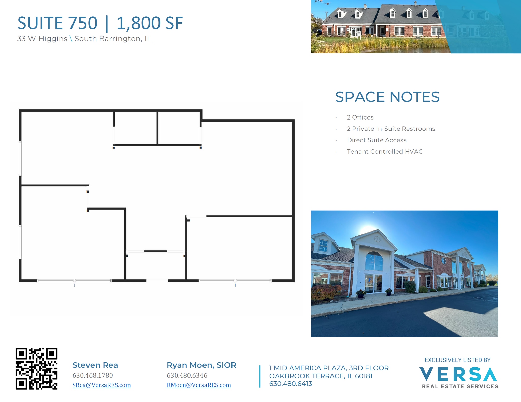 33 W Higgins Rd, South Barrington, IL à louer Plan d’étage– Image 1 sur 1