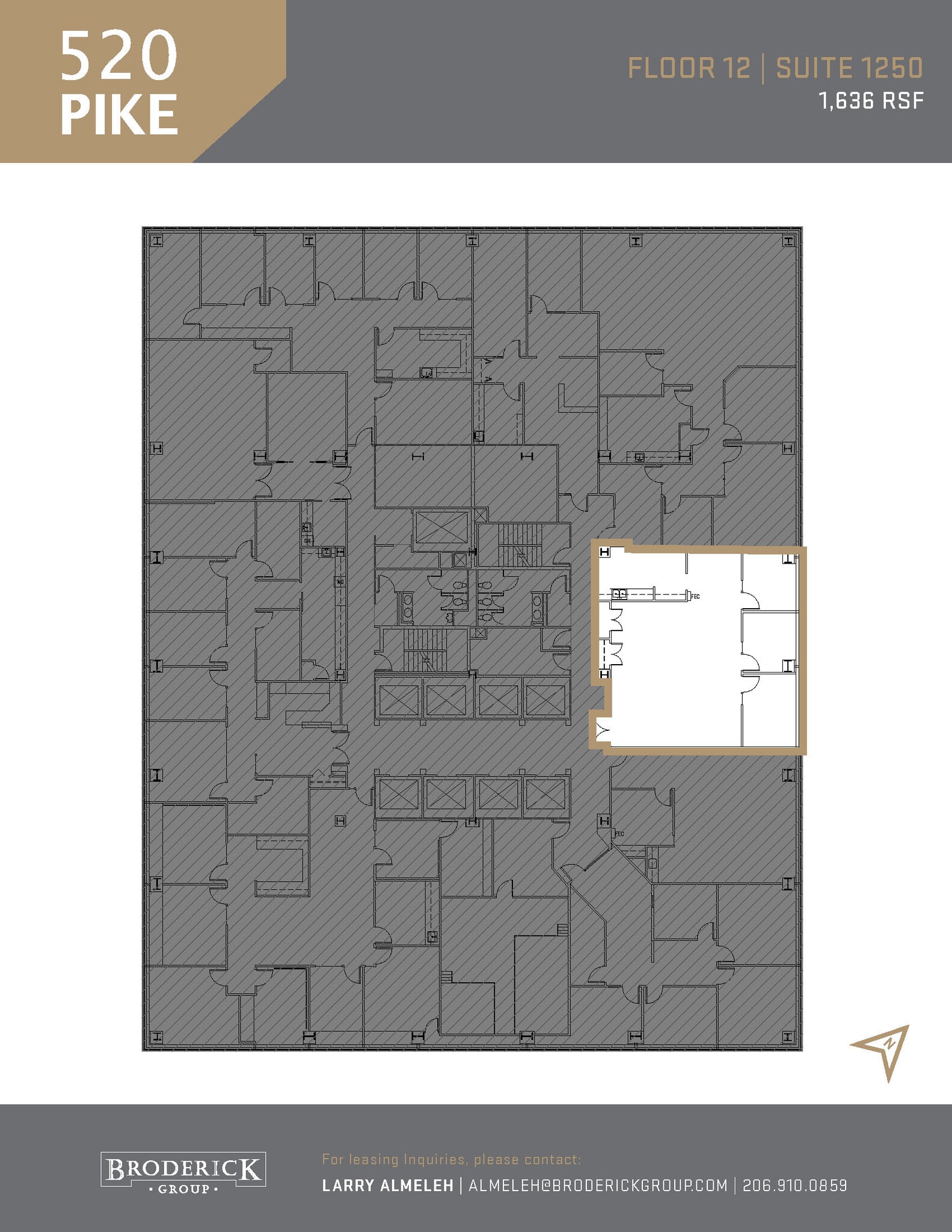 520 Pike St, Seattle, WA à louer Plan d’étage– Image 1 sur 1