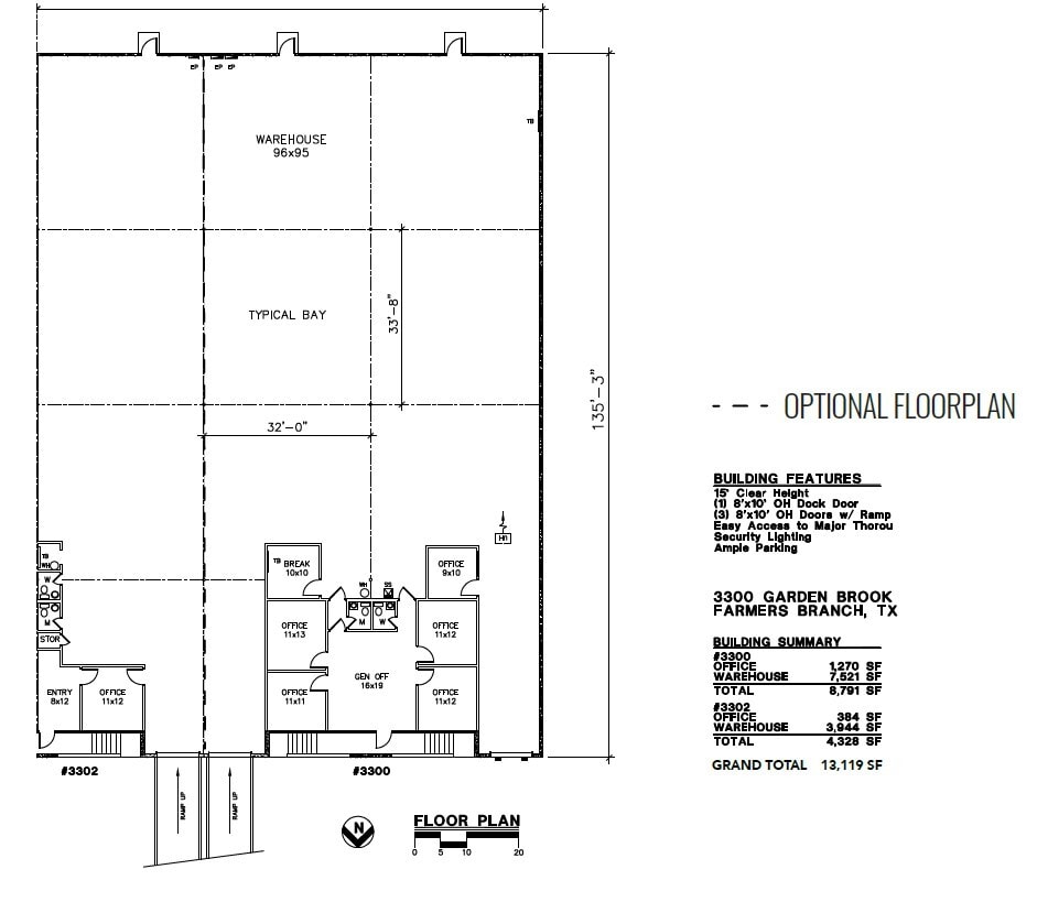 3109 Garden Brook Dr, Farmers Branch, TX à louer Plan d’étage– Image 1 sur 1