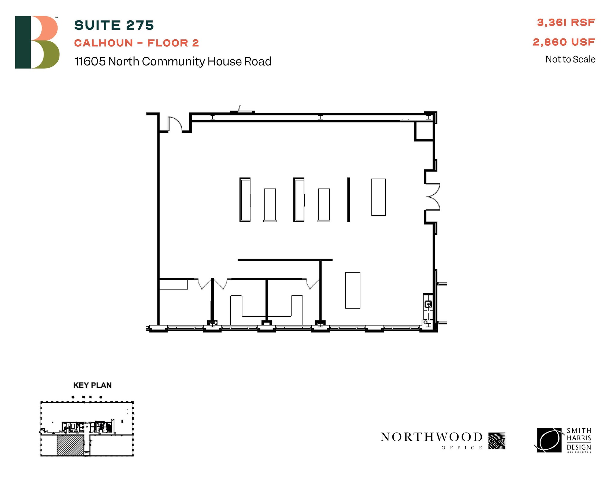 11605 N Community House Rd, Charlotte, NC à louer Plan d’étage– Image 1 sur 1