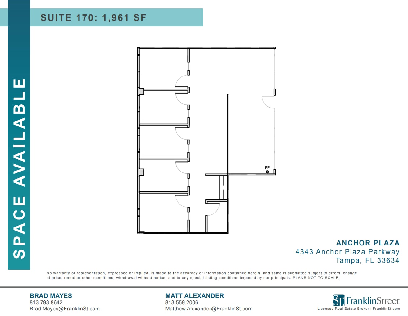 4343 Anchor Plaza Pky, Tampa, FL à louer Plan d’étage– Image 1 sur 1