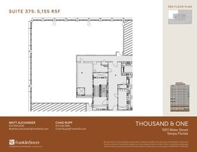 1001 Water St, Tampa, FL à louer Plan d’étage– Image 1 sur 1